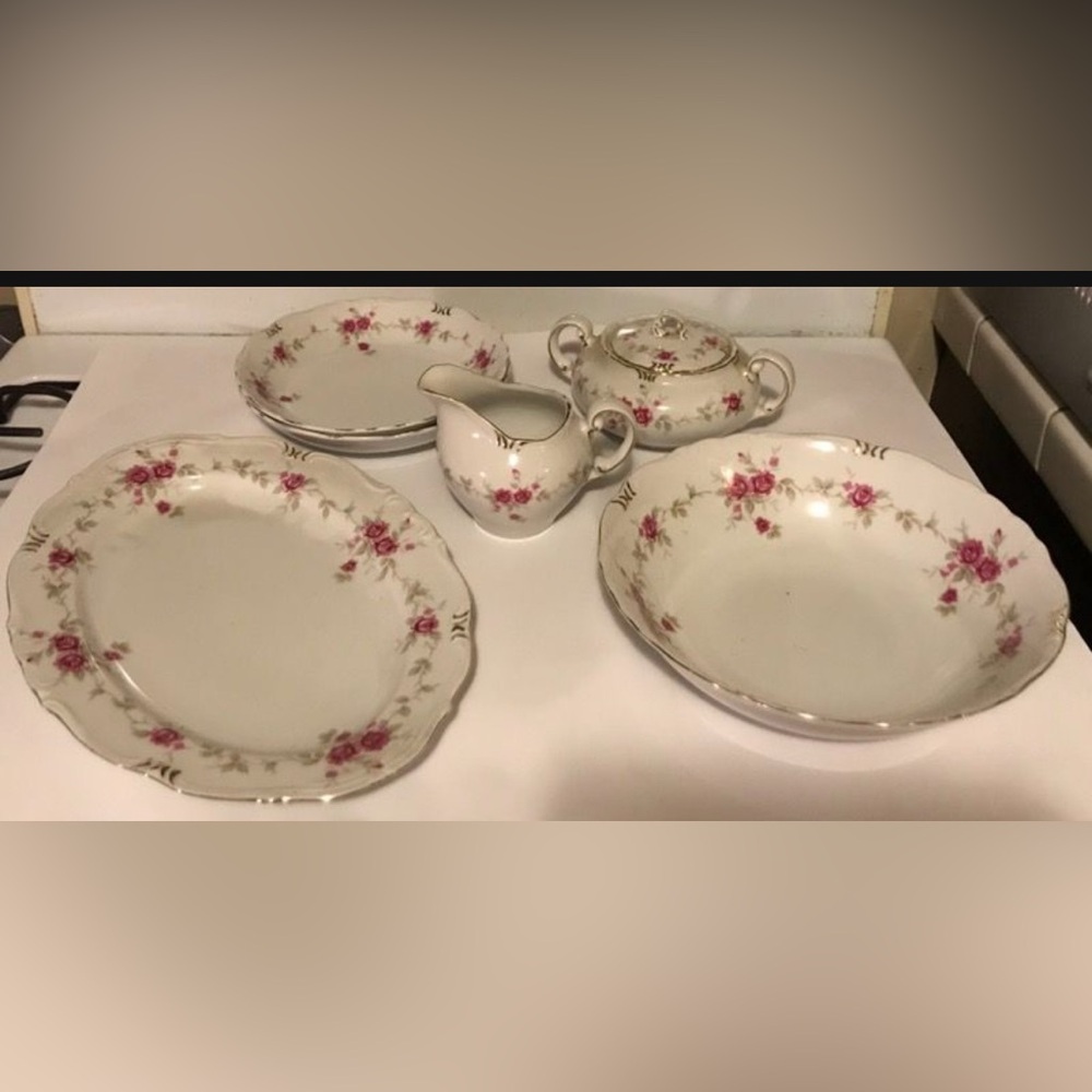 Vintage Norleans China Caroline Serving Set